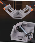 Heavy Duty Right Angle Clamp For Woodworking And Precision Welding With Badass Aluminum Build No Sweat Single Handle Design for precise 90-degree joins.
