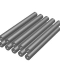 Top Shelf 3/4 Inch Outside Diameter 5/16 Inch Inner Bore 8 Inch Long Mild Steel Seamless Tubes 10 Pack arranged neatly.