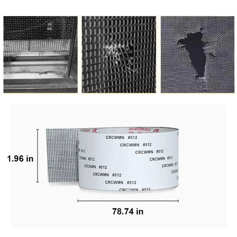 Window Screen Repair Tape For Doors And Windows Self Adhesive Mesh Patch 5cm By 2m Gray High Temperature Resistant Fiberglass
