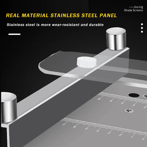 Fresh Knockout Desktop Mini Table Saw With Clear Safety Baffle For Clean 90 Degree And 45 Degree Cuts On Wood Acrylic Plastic Aluminum And Craft Projects No Drama Here, featuring stainless steel panel.