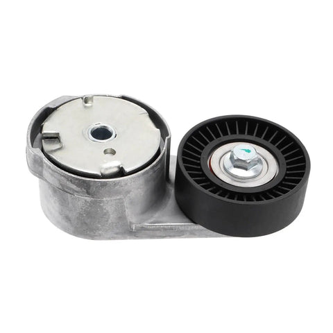Heavy Duty Serpentine Tensioner Idler Pulley Kit Replaces 5184617AD 38082 6PK1670 Fits Chrysler Dodge Avenger Jeep Ram VW Routan Direct Bolt On Dead Simple Swap Oem Equivalent Gets Your Whip Running Smooth As Smoke. metal tensioner pulley and black idler pulley