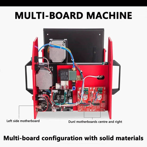 Heavy Duty Pneumatic Dot Peen Marking Machine Workhorse Quality For Metal Engraving showing internal components and wiring.