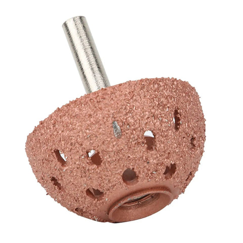 Tungsten alloy bowl type grinding head from Two Pack Tire Buffer Wheel Set with 6mm shank for tire repair and smoothing