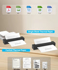 Portable Thermal Printer D80 Wireless For Travel And On The Go Inkless Printer That Really Works With iOS Android And Laptop