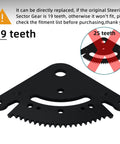 Steering Sector Gear Kit with Pinion Gear and Bushing Direct Replacement for 19-tooth Lawn Tractors D100-D170