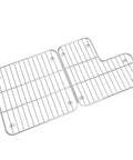 Bottom Basin Rack Set For K-6488 And K-6489 Kitchen Sinks Left And Right Stainless Steel Replacement, shown as two grids