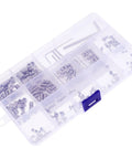 240Pcs Stainless Steel Hex Socket Grub Screws Set With Internal Drive Cup Point Small Bolts Assortment Kit container
