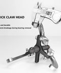 Heavy Duty 2 Or 3 Jaw Bearing Puller, 5.5 Ton 10 Inch Forged Carbon Steel Beast showing thick claw head for bearing removal.