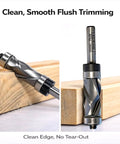 Compression Top And Bottom Bearing Flush Trim Router Bit With One Quarter Inch Shank One Half Inch Cutting Diameter