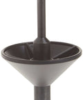 Close-up of Bosch RA1151 router subbase centering pin and cone for 1/4 in. or 1/2 in. collet.