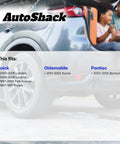 Rear view of car with fitment details for Buick Lucerne 2006-2008, Park Avenue 1997-2005, Pontiac Bonneville 2000-2005, and others.
