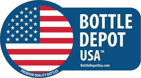 Bottle Depot USA logo with American flag and website URL