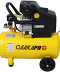 Ultra Quiet 3.5HP Portable Oil Lubricated Air Compressor, 10 Gallon Horizontal Tank with wheels for easy transport.