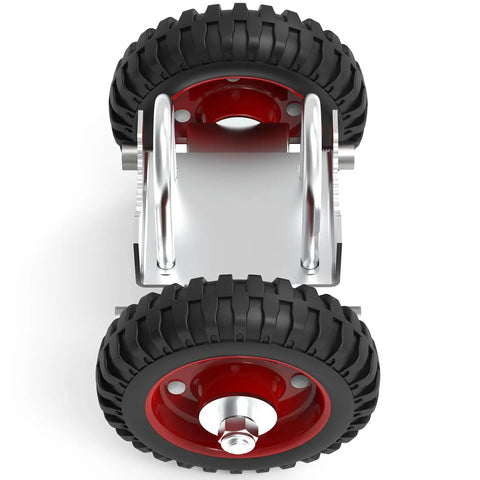 Heavy Duty Six Inch Rolling Gate Wheels Loaded With Double U Bolts And Rust Proof Steel Setup for smooth sliding on gates.