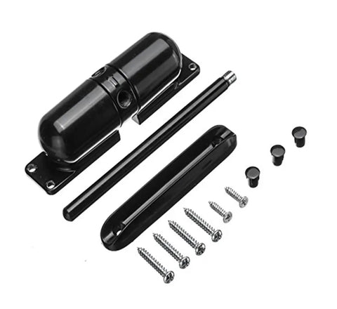Beefy Heavy Duty Zinc Alloy Adjustable Spring Door Closer Hardware With Surface Mount Design Smooth Quiet Close Adjustable Stops