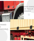Heavy Duty Gate Hinge Kit 2pcs Weldable Steel Trailer Door Hinges on RV and dump trailer