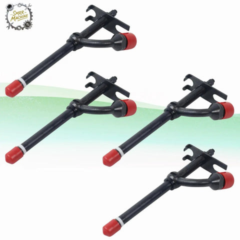 4Pcs AR88240 AR90024 AR90023 Fuel Injectors Set For John Deere Loader Models displayed on white background