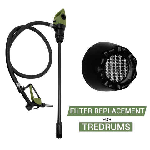 Upgraded Replacement Mesh Filter Cap For Electric Oil Drum Pump 55mm with hose attachment for Tredrums S and T models.