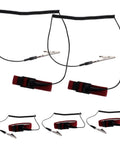 15 Piece ESD Wrist Straps Set With Adjustable Grounding Wires For Electronics Repair And Factory Work Keeps You Grounded And Static Free Reusable Anti Static Bracelet Kit Built To Last. red ESD wrist straps with coiled grounding wires and alligator clips