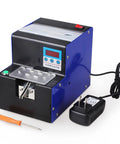 Automatic Screw Feeder Machine With Digital Display Counts M1.0 To M5.0 Fasteners Quick And Easy While Running Smooth As Butter For No Sweat Factory Floor Assembly Jobs, showing controls and power adapter.