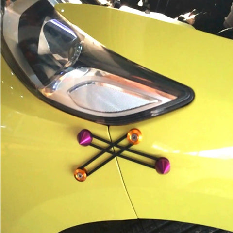 Spike JDM Style Quick Release Fasteners For Bumpers Trunk Lids And Fenders Purple Aluminum 6061 T6 Built For Easy Removal And Frequent Access