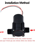 Grab And Go Portable 3.5W Micro Hydroelectric Generator with adjustable 4-inch turbine installation guide image.