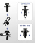 60 Piece Universal Engine Under Cover Splash Shield Fastener Kit With Push Retainers Rivet Clips and Tool for Nissan Infiniti details