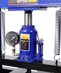 20 Ton Hydraulic Shop Press With Gauge For Bending And Straightening, Pressing Bearings, Bushings, U Joints, Ball Joints And Pulleys