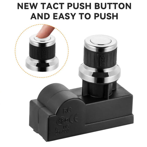 2 Outlet Universal Spark Generator Igniter Switch For Gas Grills Battery Powered AA Push Button Replacement