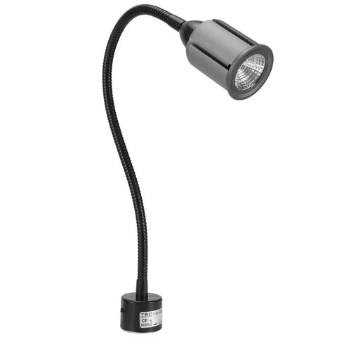 12W LED Desk Lamp With Magnetic Base And Adjustable Gooseneck for Sewing Machine Workbenches CNC Machines Craft Tables and Workshop Use