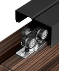 4 Piece Bypass Door Track Roller Kit For Sliding Wardrobe Closet Doors With Screws Smooth Quiet Operation Top Roller Hardware