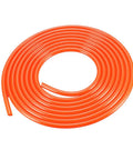 10ft 6mm PU Round Belt Urethane For Transmission And Conveyor Systems coiled, orange color, perfect for drives and machines.