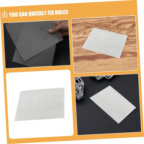 4 Piece Quick Bumper Repair Mesh Kit, Stainless Steel Car Bumper Protector Mesh For Your Ride Auto Body Maintenance