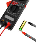 Close-up of Beefed-Up 1000V 20A Multimeter Lead Kit With Comfort Grip Probes, Test Leads And Volt Meter Probes For Digital Meters, CAT III Safety