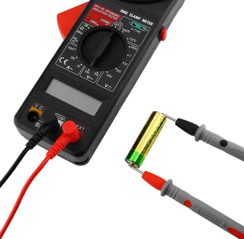 Close-up of Beefed-Up 1000V 20A Multimeter Lead Kit With Comfort Grip Probes, Test Leads And Volt Meter Probes For Digital Meters, CAT III Safety