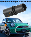 Easy Install No Brainer Plug And Play Side Indicator Light Socket Holder For BMW And Mini Cooper Vehicles With A Black Connector For Side Marker Lights And License Plate Lamps 1 Piece Ready To Replace And Upgrade Your Exterior Lighting, black plastic socket