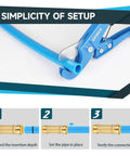 One Inch Push To Connect Pipe Coupling Pex Cpvc Copper 50 Pack Lead Free Brass Quick Install Plumbing Fittings setup guide with tools.