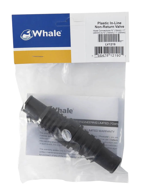 Non Return Inline Valve For Three Quarter Inch And One Inch Pipes With Nitrile Construction Black Finish Keeps Your Pump Prime Prevents