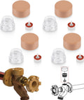 DIY RK17VB Vacuum Breaker Float Kit 4 Pack Anti Siphon Wall Faucet Repair Kit with components and installation diagram