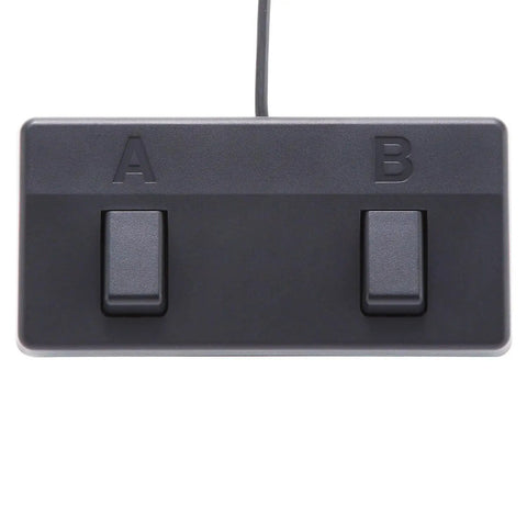 Footswitch for 60W Acoustic Guitar And Vocals Combo Amplifier With Real-Time Harmony, two-button A/B switch top view