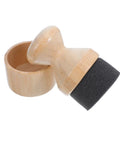 Real Deal Silicone Cutting Board Oil Wax Applicator Brush For Zero Hassle Kitchen Maintenance And Wooden Utensil Care Food Grade Mineral Oil Finishing Tool Smooth Operator No Rush Setup - Bamboo applicator with sponge tip.
