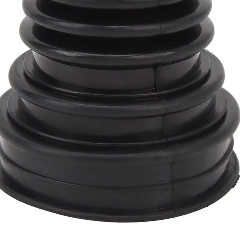 Top Tier Universal Silicone CV Joint Boot Kit Two Pack, black silicone protector, designed for dust coverage on vehicles.