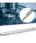 Heavy Duty Tungsten Steel Mill Extension Holder For Cnc Lathe And Milling Machine shown in a machining setup with a visible drill bit.