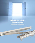 Pro Grade Hydraulic Door Closer With Adjustable Speed And Silent Switch For Safe Seamless Close Cast Aluminum Body Image