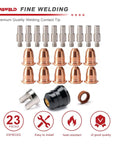 Pro Grade Plasma Cutter Tips Kit 23 Piece Replacement Electrodes 105400038 105400039 105400040 105400041 view