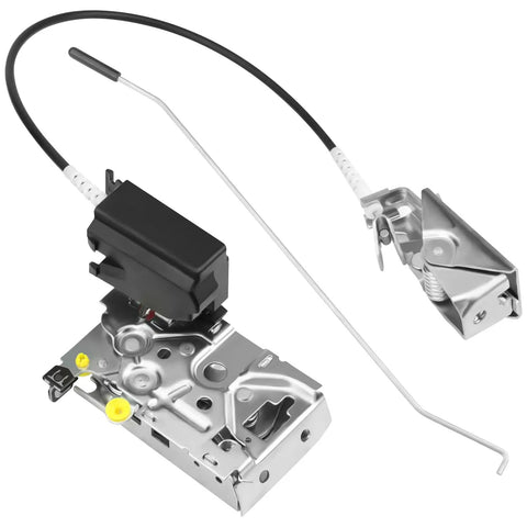 Front Left Door Latch Lock Assembly With Actuator And Cable Rod Kit For 1992 To 1997 Ford Bronco F150 F250 F350 Replacement F4TZ-15219A65-A