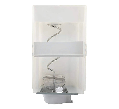 Beefy Heavy Duty Ice Container Bucket Assembly Replacement For Refrigerator with auger and white casing