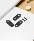 Heavy Duty Black Iron Corner Brackets 20 Pack For Shelves And Partitions Right Angle Shelf Supports flat plate braces with screws