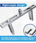 Universal Fuel Pump Removal Tool With Adjustable Lock Ring Spanner for Most Vehicles, right-angle design, metal tool device.