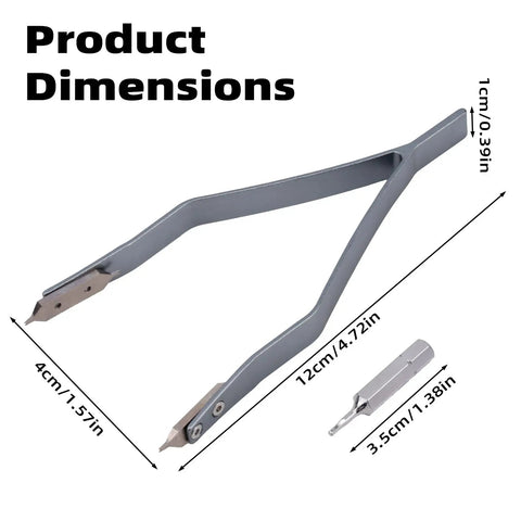 Y Shaped Watch Spring Bar Tweezers Alloy Steel Precision Repair Tool For Replacing Straps And Band Links And Bracelet Length Adjustment
